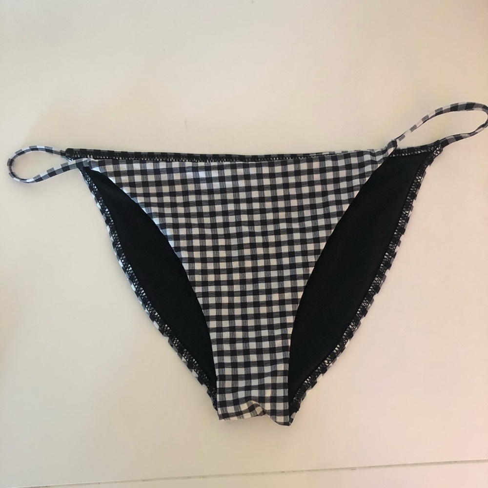 Top Shop gingham bikini bottoms